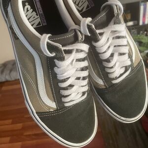 Light brown suede and canvas VANS